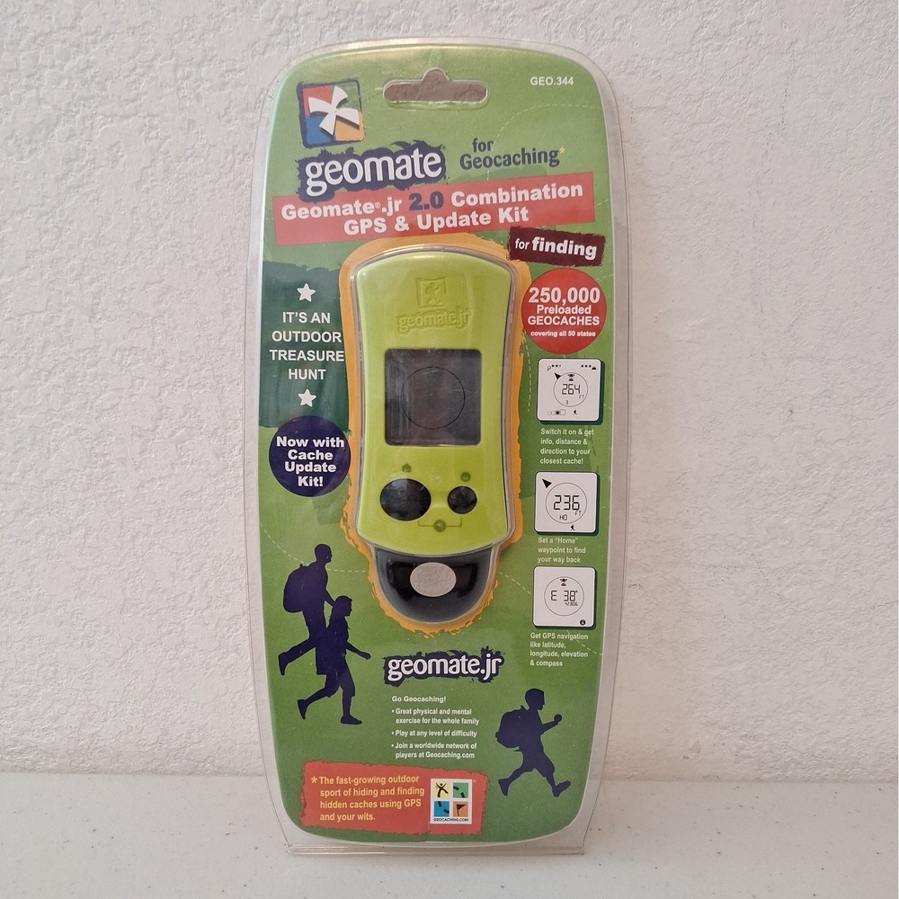 New GEOMATE JR *2.0 VERSION* Geocaching GPS Combination Kit NO MANUAL